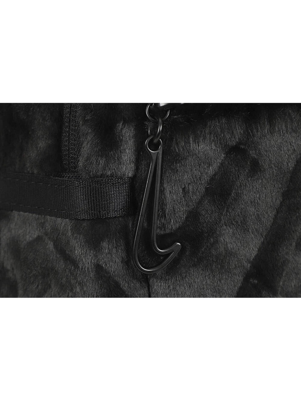 Nike NSW Futura Faux Fur Mini Backpack Women's Sports Backpack Casual FZ1328-010 - Picture 5 of 6